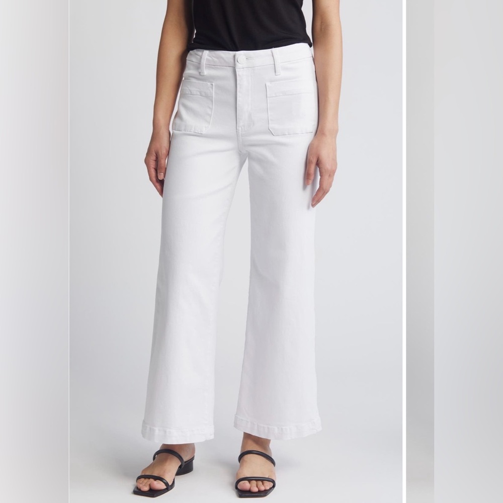 Kut from theKloth White High-Waist Wide Leg Pants